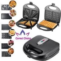 ราคา 6in1maker Panini แซนวิชแซนวิช Toast วาฟเฟิล วาฟเฟิล ขนมปัง เครื่องทําอาหารเช้า 9VJY (47254359232)
