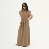 ราคา Omai เสื้อคอเต่าและกระโปรงยาว Set ออกแบบใน Premium Linen - SET01 (42818662570)
