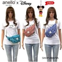 ราคา Anello แท้100% Disney Mickey กระเป๋าคาดอก คาดเอว คาดอก (5307959793)