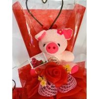 ราคา ❤️ช่อน้องหมูปัจฉิม บันฑิตน้อย และงานวันเกิดทั่วไป งานรับปริญญา เปลี่ยนป้ายเขียนการ์ดได้ ส่งทั่วไทย (29859629063)