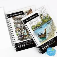 ราคา (1 เล่ม) Renaissance สมุดสเก็ตซ์ สมุดวาดรูป สันห่วง ขนาด B5 50 แผ่น คละลายปก รุ่น R901 (27512632705)