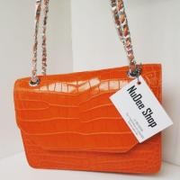 ราคา Hot Sale กระเป๋าสะพาย หนังท้องจระเข้แท้ กระเป๋าหนังจระเข้แท้ (1248150785)