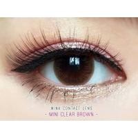 ราคา คอนแทคเลนส์ ลาย mini clear สีน้ำตาล ยี่ห้อ Wink Dia 14.0 (3937876303)