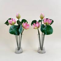 ราคา Akara Dokmaii แจกันดอกบัวหลวงประดิษฐ์ แจกันดอกบัวบูชาพระ (51055811940)