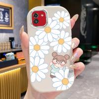 ราคา เคสสำหรับ Samsung A03 เคสโทรศัพท์ดอกไม้ผู้หญิงกันกระแทกกลมและอ้วน (55904376525)