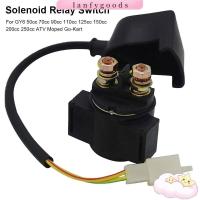 ราคา LANFYGOODS 1 ชิ้นสวิตช์รีเลย์โซลินอยด์, สากลพร้อมฝาครอบรถจักรยานยนต์สตาร์ทไฟฟ้า, 2 พิน 12 โวลต์รีเลย์โซลินอยด์ (56406178910)