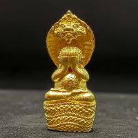 ราคา พระปิดตานาคราช หลวงพ่อคำบุ วัดกุดชมภู เนื้อกะไหล่ทอง ขนาด 3 ซม. (25770263044)