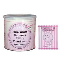 ราคา จับคู่ราคาพิเศษ Pure white Collagen By Fonn Fonn แบบกระป๋อง + สบู่ Vitamin C Fonn Fonn (225650593)