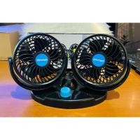 ราคา พัดลมติดรถยนต์ Mitchell ขนาด 4.5 นิ้ว 12V / 24V พัดลมติดรถยนต์หัวคู่ ปรับระดับได้ (25266016809)