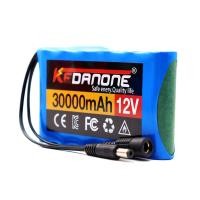 ราคา NEW Portable Super 12V 30000mah Rechargeable Lithium Ion Battery Pack Capacity DC 12.6v 30Ah CCTV Cam Monitor + Charger (23054329701)