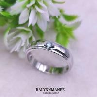 ราคา งานสั่งทำ A6442 แหวนชายพลอยอความารีนแท้ ( Natural Aquamarine ) ตัวเรือนเงินแท้925ชุบทองคำขาว หรือเลือกชุบได้ค่ะ (23737953208)