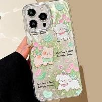 ราคา HP D128 เคสโทรศัพท์สําหรับ Iphone X XS 11 12 13 14 15 16 16 PRO 16 PROMAX 17 AIR 17 PRO MAX Clarity ปลอกเงินน่ารักสุนัขและทิวลิป Motif Softcase เคสซิลิโคนพรีเมี่ยมไล่โทนสี (49955557639)