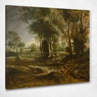 ราคา Evening Landscape With Timber Wagon Peter Paul Rubens, ppr68 ภาพพิมพ์บนผ้าใบแคนวาส (26384760942)