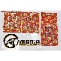 ราคา น็อต พวงมาลัย logo momo อโนไดซ์ สีสวยมาก ใช้กับพวง และคอ ได้ทุกรุ่น ทุกแบบ ใช้กับคอพับ คอถอด ได้ ชุด 6 ตัว (14784313021)