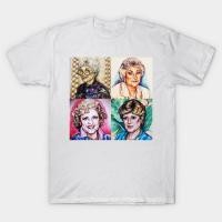 ราคา เสื้อยืด Vintage The Original Golden Girls T-Shirt แท้ Cotton 100% รัดรูป แฟชั่น เสื้อกีฬา (41618528056)