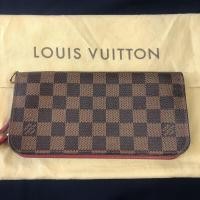 ราคา Used กระเป๋าสตางค์ใบยาว LV Damier Ebene Insolite Zip (6877557135)