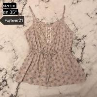 ราคา เสื้อสายเดี่ยวแบรนด์ forever21 ส่งฟรี (7214859121)