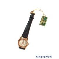 ราคา ORIENT นาฬิกาข้อมือผู้หญิง สายหนังสีดำลายจระเข้ ขนาดหน้าปัด 22 mm. (1126958225)