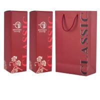 ราคา กล่องใส่ไวน์กระดาษ พร้อมกระเป๋า - กล่องใส่ไวน์ (56156112511)