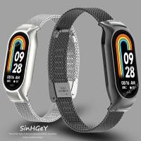 ราคา เสี่ยวหมี่ ไมล์ วงดนตรี Xiaomi Mi Band 10 / 9 / 8 / 7 สายที่ใช้งานอยู่ ไมล์ วงดนตรี Mi Band 3 / 4 / 5 / 6 สายรัดหัวเข็มขัดโลหะสร้อยข้อมือสแตนเลสเปลี่ยนสายรัดข้อมือ (26154407376)