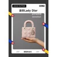 ราคา กระเป๋า Lady Dior สไตล์ใหม่ สำหรับถือและสะพาย แฟชั่น High-End สำหรับผู้หญิง (55905393853)