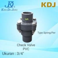 ราคา เช็ควาล์วสปริงพีวีซีขนาด 3/4" นิ้ว (55756190643)