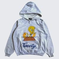 ราคา 1990s Twenty Looney Tunes Space Jam เสื้อฮู้ดสีเทาอย่างเป็นทางการ - Unisex - M (24328203753)