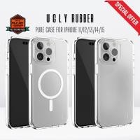 ราคา [ลดล้างสต๊อก] Ugly Rubber PURE Magnets Case เคส สำหรับ iPhone 11 I 12 I 13 I 14 I 15 Series (29857844420)
