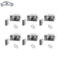 ราคา 2720308917 2720309717 6PCS M272 M273 Piston & Ring 92.9mm Φ22mm For Mercedes-Benz CLK350 CLS350 C35 (53404568546)
