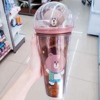 ราคา ลดล้างสต๊อก! Clearance sale แก้วเซเว่นน้องบราวน์สีน้ำตาล พร้อมคูปอง brown แก้ว7-11 แก้วโดมเซเว่น × Line friends (1647715351)