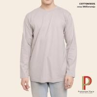 ราคา Pratunam Place เสื้อยืดคอกลม Cotton 100% [สีเทาอ่อน] คอกลม แขนยาว (23447718409)