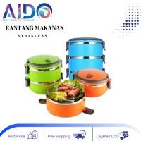 ราคา กล่องข้าวธรรมดา 2 ชั้น / แคมป์ปิ้ง ชุดกล่องข้าวปิคนิค กล่องข้าวสแตนเลส (28241861880)