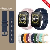 ราคา 20 มม.22 มม.สายนาฬิกาซิลิโคนสําหรับ Huami Amazfit Bip 6 5 3 Pro Lite SU / GTS mini 2 3 4 / GTR GTR2 GTR3 GTR4 สร้อยข้อมือ (18785948870)