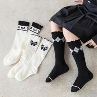 ราคา ชุดถุงเท้าคอสูง 5 คู่ มีโบว์ สําหรับเด็ก 3-12 ปี สไตล์เกาหลี ขายส่งเลือก (54906313401)