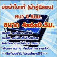 ราคา บ่อผ้าใบสำเร็จรูป ผ้าใบแท้ 4x6x0.5 ม. (25770641254)