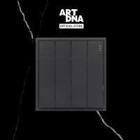 ราคา ART DNA รุ่น D3 Series Switch 4 Gang สีดำ design switch สวิตซ์ไฟโมเดิร์น สวิตซ์ไฟสวยๆ ปลั๊กไฟสวยๆ (23815922334)