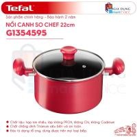 ราคา Tefal So Chef หม้อหูจับพร้อมฝาแก้ว ขนาด 22 ซม. รุ่น G1354595