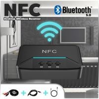 ราคา Bluetooth 5.0 Receiver Wireless Stereo Bluetooth Audio Adapter NFC USB 3.5mm AUX RCA Music Audio Car Speaker (5251433228)