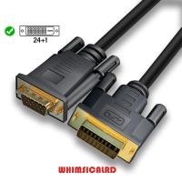 ราคา WHIMSIZARD Dvi 24+1 ถึง Vga Cable, 15-pin VGA DVI 24+1 Dvi เป็นอะแดปเตอร์สายเคเบิล VGA, Video Converter ทองแดงบริสุทธิ์ 1 m/2 m/3 m สาย Dvi เป็น Vga Converter (47607314196)