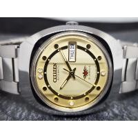 ราคา นาฬิกา Citizen automatic สภาพใหม่ จากปี 1970 สภาพสวยมากๆ หน้าปัดสีทอง 70-0053 (29976705123)
