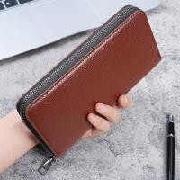 ราคา กระเป๋าถือหนังทรงยาวสําหรับผู้ชาย - ลายหิน, ช่องซิป, กระเป๋าถือหนังแบบยาวสําหรับผู้ชาย ต่อต้าน-ศตวรรษ (45255767560)