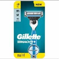 ราคา Gillette Mach 3+ ยิลเลตต์ มัคทรีพลัส ด้ามมีดโกนหนวด พร้อมใบมีด 2 ชิ้น (8644409603)