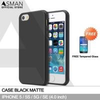 ราคา Ultraslim iPhone 5 / 5G / 5S / SE (4.0") | เคสนิ่ม Black Matte + ฟรีกระจกนิรภัย (54401169534)