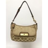 ราคา กระเป๋ามือสอง ของแท้ COACH No. E1168-45594 สีน้ำตาลทอง ขนาด 9 นิ้ว พร้อมส่ง (19655186311)