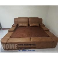 ราคา เตียงกล่องดีไซน์เลือกสีหนังได้ปรับเปลี่ยนกล่องด้านข้างได้ตามต้องการ (3181161328)