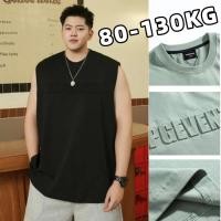 ราคา 80-130KGเสื้อกล้าม ไซส์ ใหญ่ เสื้อกล้ามคนอ้วน ชาย ขนาดใหญ่ ผ้ายืดเนื้อดี คอกลม เสื้อแขนกุด (44454355429)