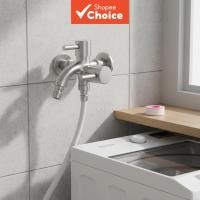 ราคา ก๊อกน้ําสแตนเลส 304 สองมือจับ ใช้งานสองทาง สําหรับห้องครัวและห้องน้ํา อเนกประสงค์ (41374979951)