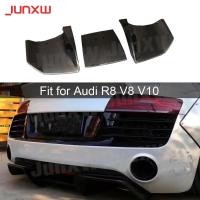 ราคา Carbon Fiber Rear Lip Diffuser Spoiler for Audi R8 V8 V10 2013 - 2016 FRP Skid Plate Car Bumper Gua (41676946463)