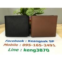ราคา COACH กระเป๋าสตางค์ผู้ชาย COMPACT ID WALLET IN SPORT CALF LEATHER(F74991) สินค้าเป็นของแท้ 100% (3232526797)