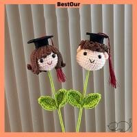 ราคา BESTOUR ตุ๊กตาหมวกหมอ,ช่อดอกไม้รับปริญญาการ์ตูน DIY ขนาด 34 ซม.,การ์ตูนทอแฮนด์เมดถักตุ๊กตาฤดูกาลรับปริญญา (56557706070)